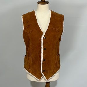 Vintage JC Penney leather vest women’s size S, as is